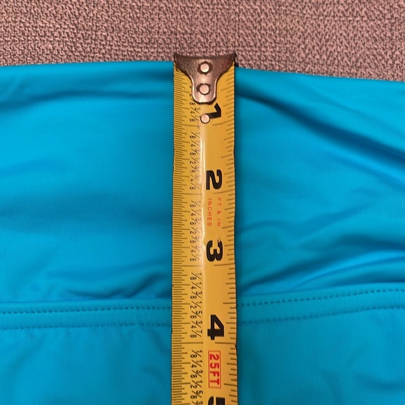 NWT LAND’ END Mid or High Waisted Swim Bikini Bottoms Small 6-8 Turquoise Color - Picture 7 of 11